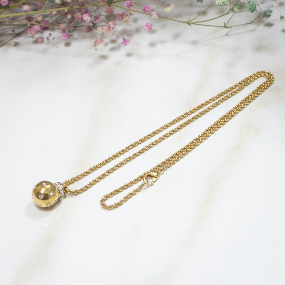 Chain w/ ball pendant